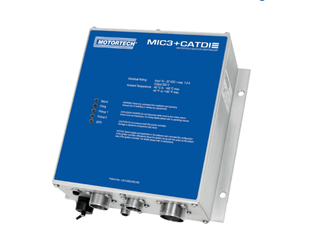 MOTORTECH представляет контроллер зажигания MIC3+CATDI для модернизации CATERPILLAR серии G3300 и G3400.
